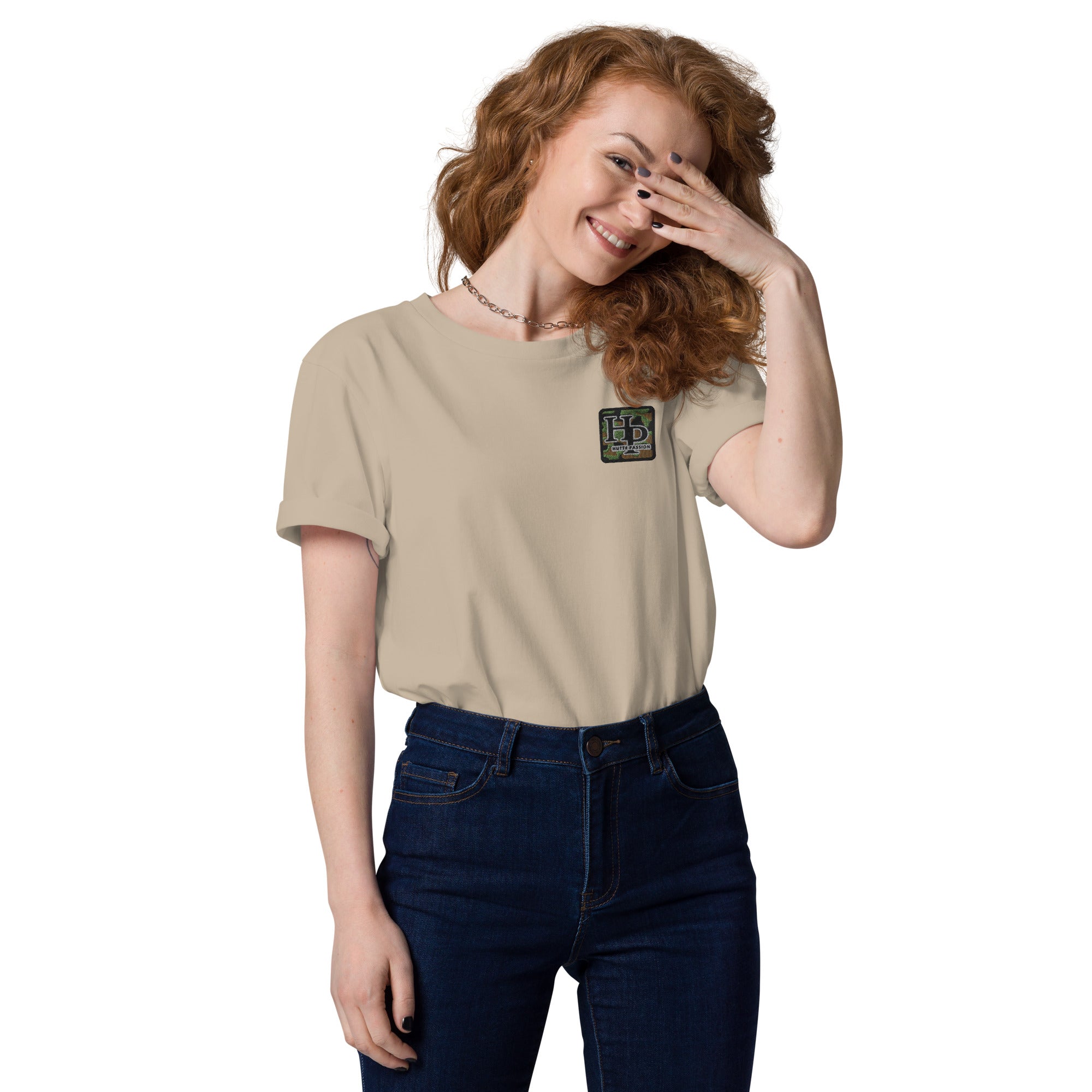 Collection Premium : T-shirt écusson broderie camouflage