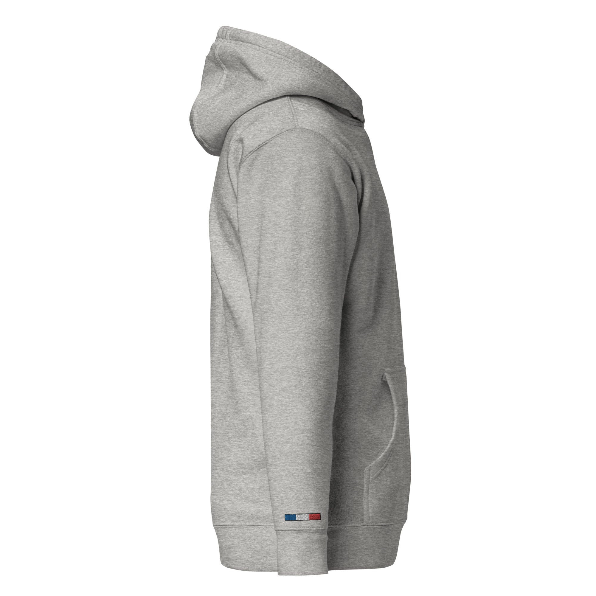 Collection Premium : Sweat à Capuche broderie écusson plus poignet