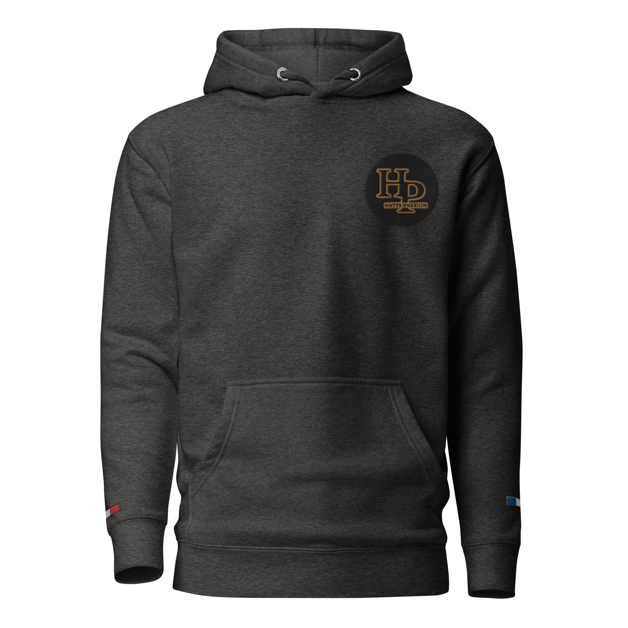 Collection Premium : Sweat à Capuche broderie écusson plus poignet