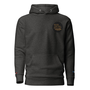 Collection Premium : Sweat à Capuche broderie écusson plus poignet