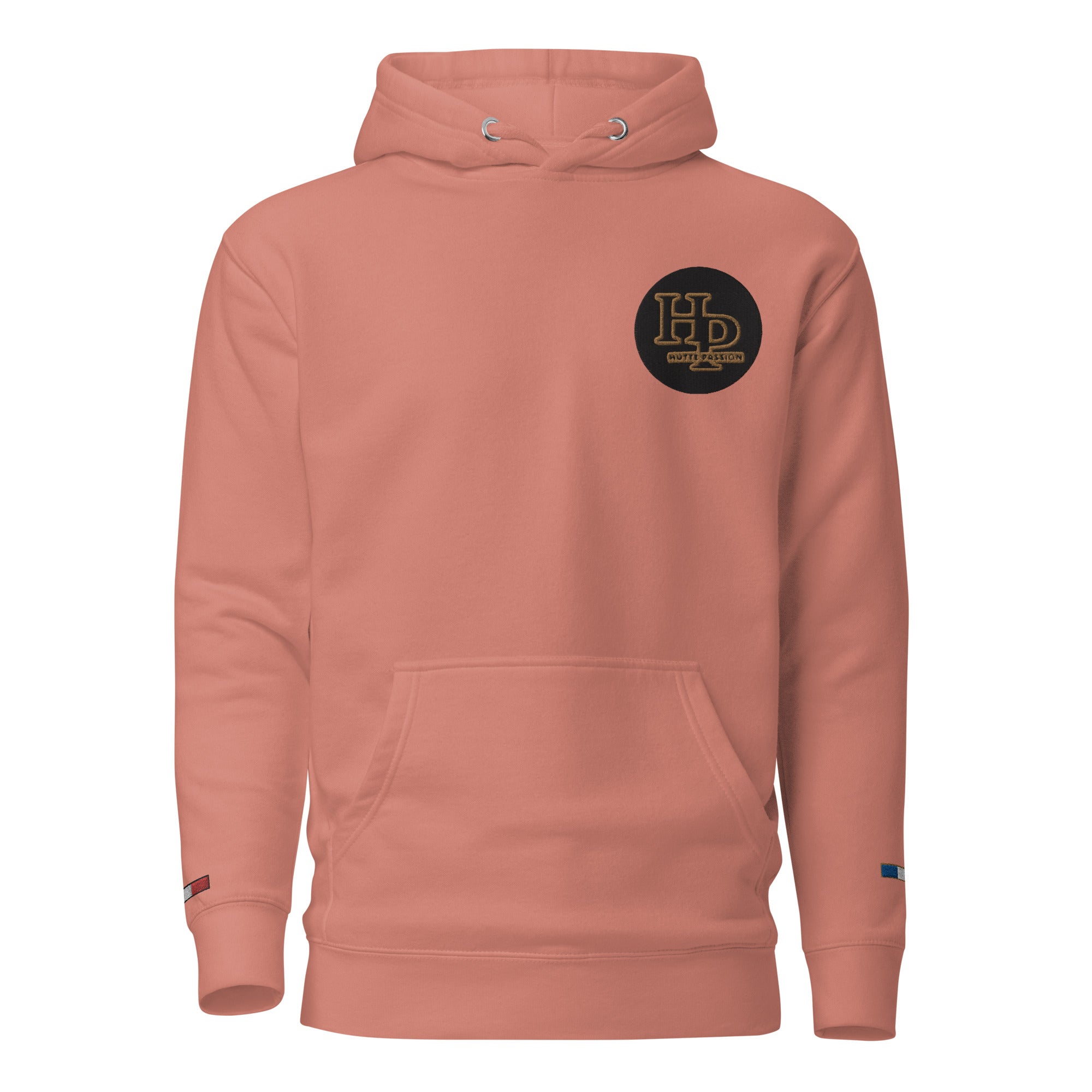 Collection Premium : Sweat à Capuche broderie écusson plus poignet
