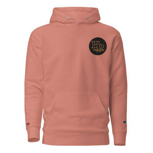 Collection Premium : Sweat à Capuche broderie écusson plus poignet