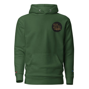 Collection Premium : Sweat à Capuche broderie écusson plus poignet