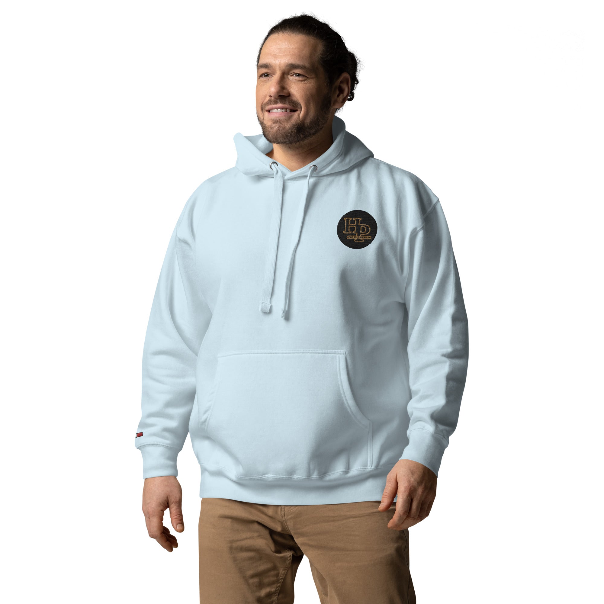 Collection Premium Ecusson : Sweat à Capuche broderie plus poignet
