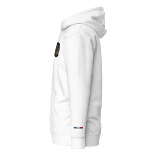 Collection Premium : Sweat à Capuche broderie écusson plus poignet