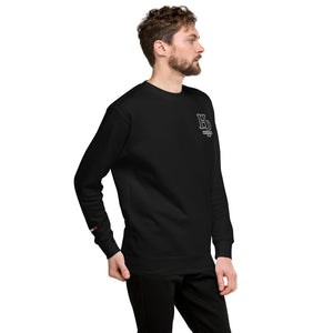 Collection Black : Sweat à col rond broderie plus poignet