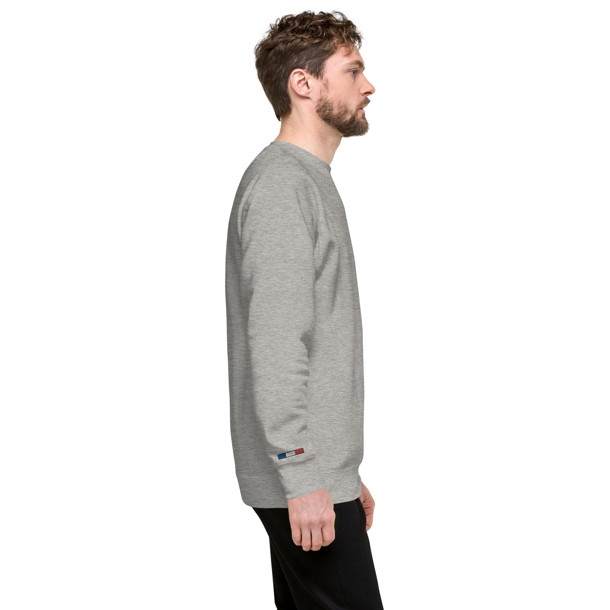 Collection Premium Ecusson : Sweat à col rond broderie plus poignet