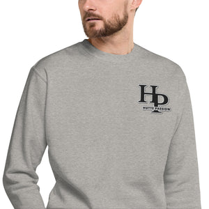 Collection Black : Sweat à col rond broderie plus poignet