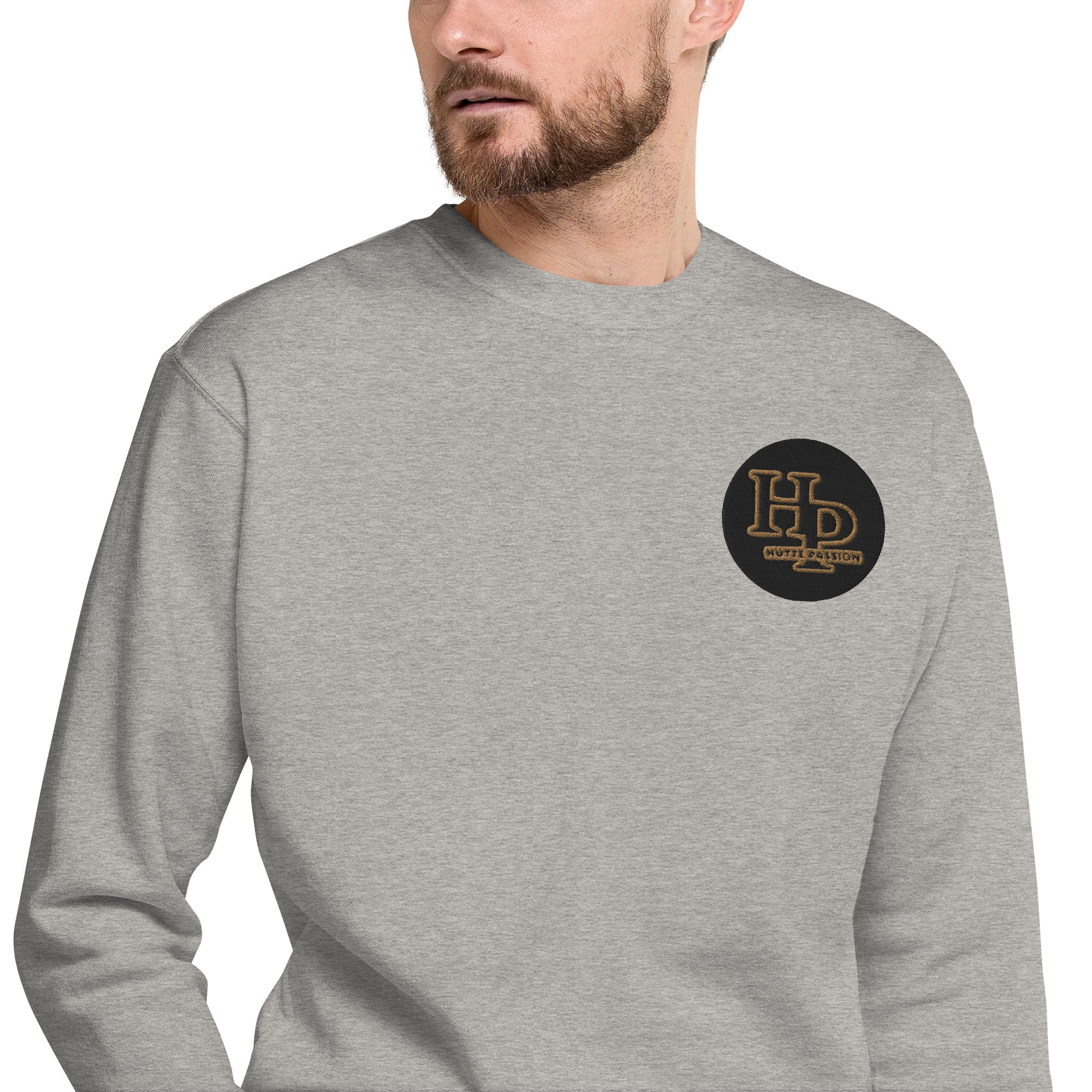 Collection Premium Ecusson : Sweat à col rond broderie plus poignet