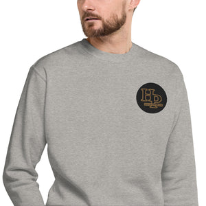 Collection Premium Ecusson : Sweat à col rond broderie plus poignet