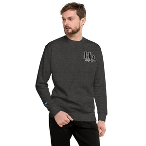 Collection Black : Sweat à col rond broderie plus poignet