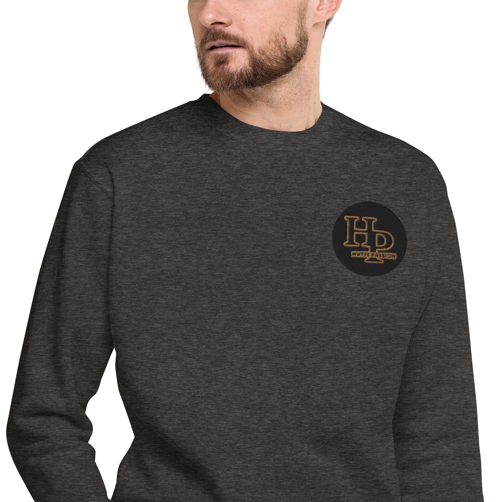 Collection Premium Ecusson : Sweat à col rond broderie plus poignet