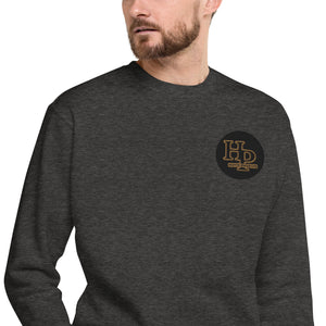 Collection Premium Ecusson : Sweat à col rond broderie plus poignet