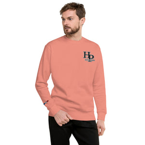 Collection Black : Sweat à col rond broderie plus poignet