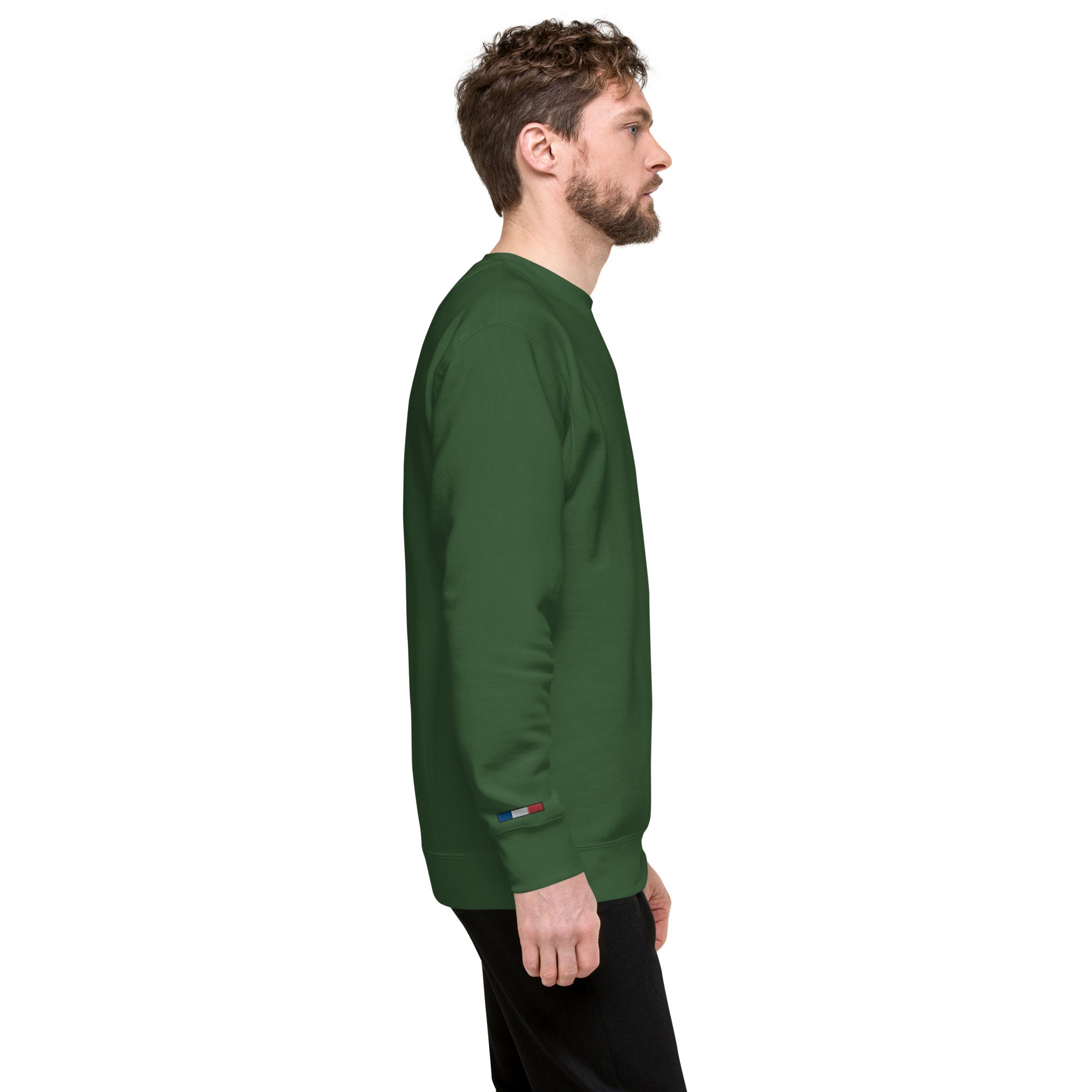 Collection Premium Ecusson : Sweat à col rond broderie plus poignet