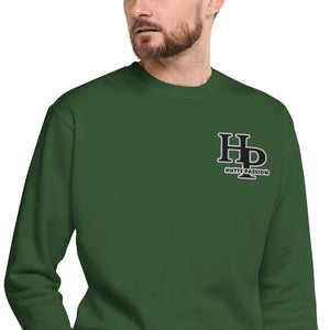 Collection Black : Sweat à col rond broderie plus poignet