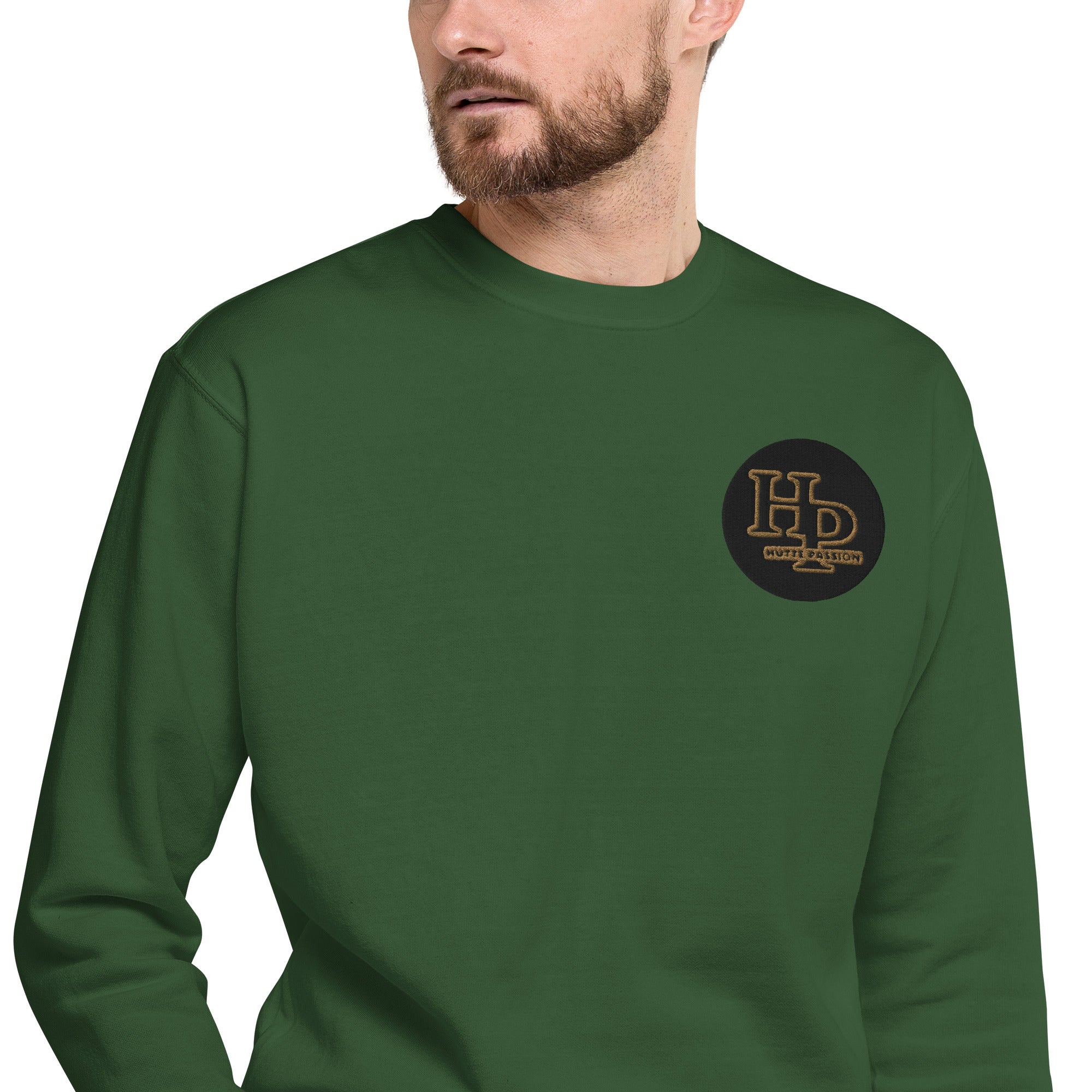 Collection Premium Ecusson : Sweat à col rond broderie plus poignet