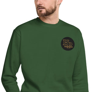 Collection Premium Ecusson : Sweat à col rond broderie plus poignet