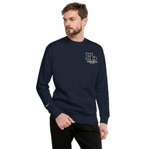 Collection Black : Sweat à col rond broderie plus poignet