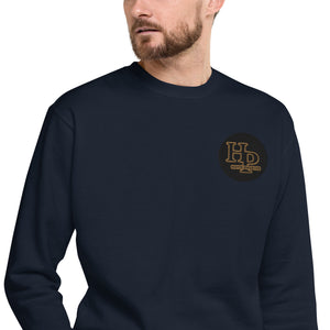 Collection Premium Ecusson : Sweat à col rond broderie plus poignet