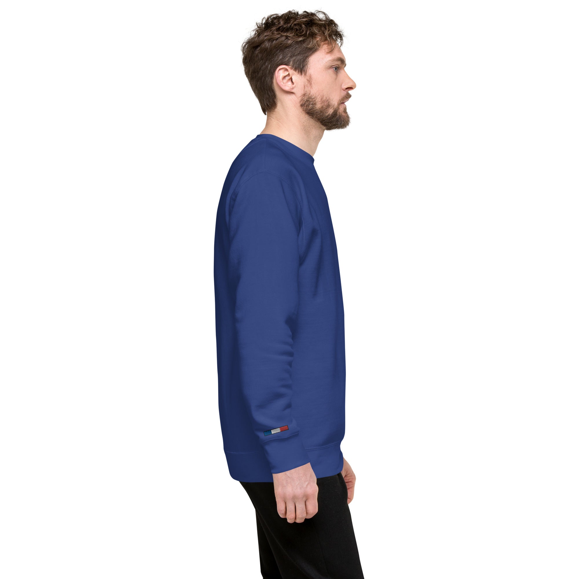 Collection Premium Ecusson : Sweat à col rond broderie plus poignet