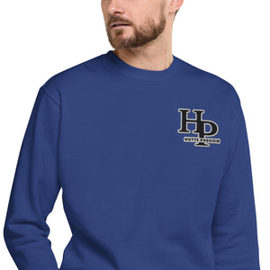 Collection Black : Sweat à col rond broderie plus poignet