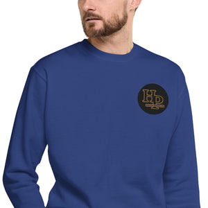Collection Premium Ecusson : Sweat à col rond broderie plus poignet