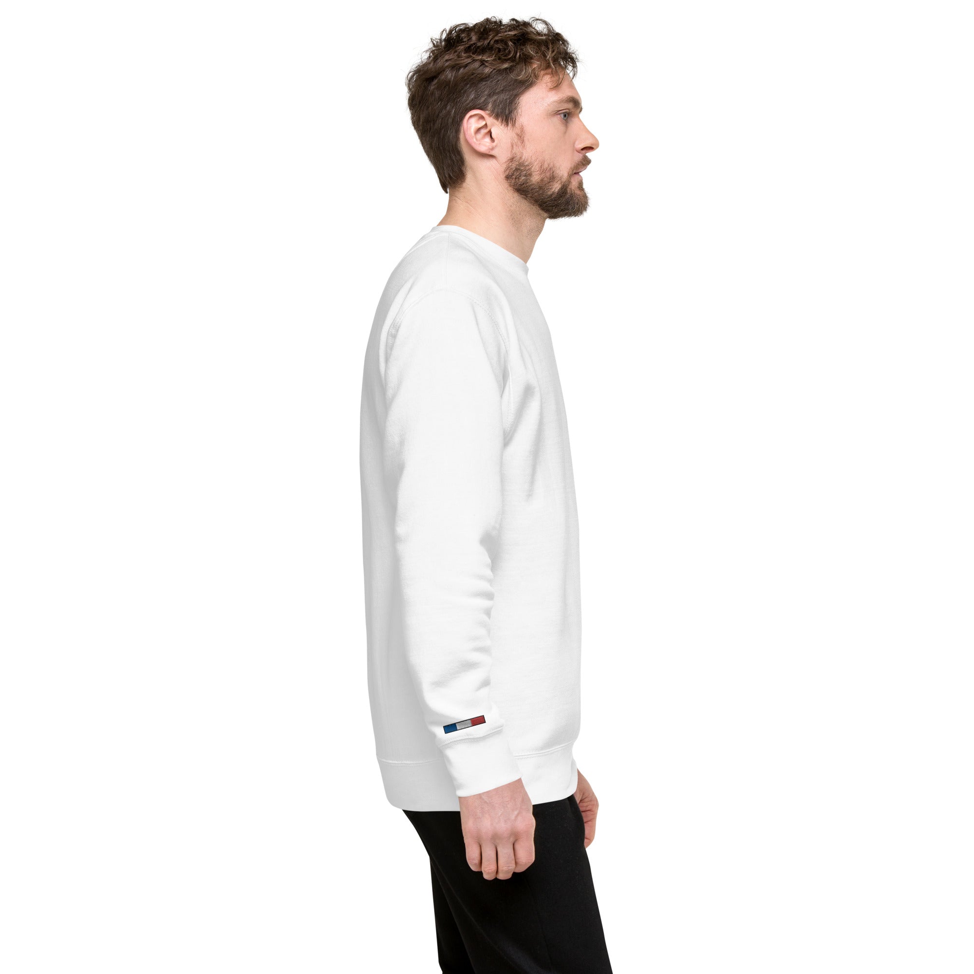 Collection Premium Ecusson : Sweat à col rond broderie plus poignet