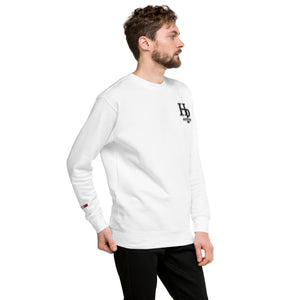 Collection Black : Sweat à col rond broderie plus poignet