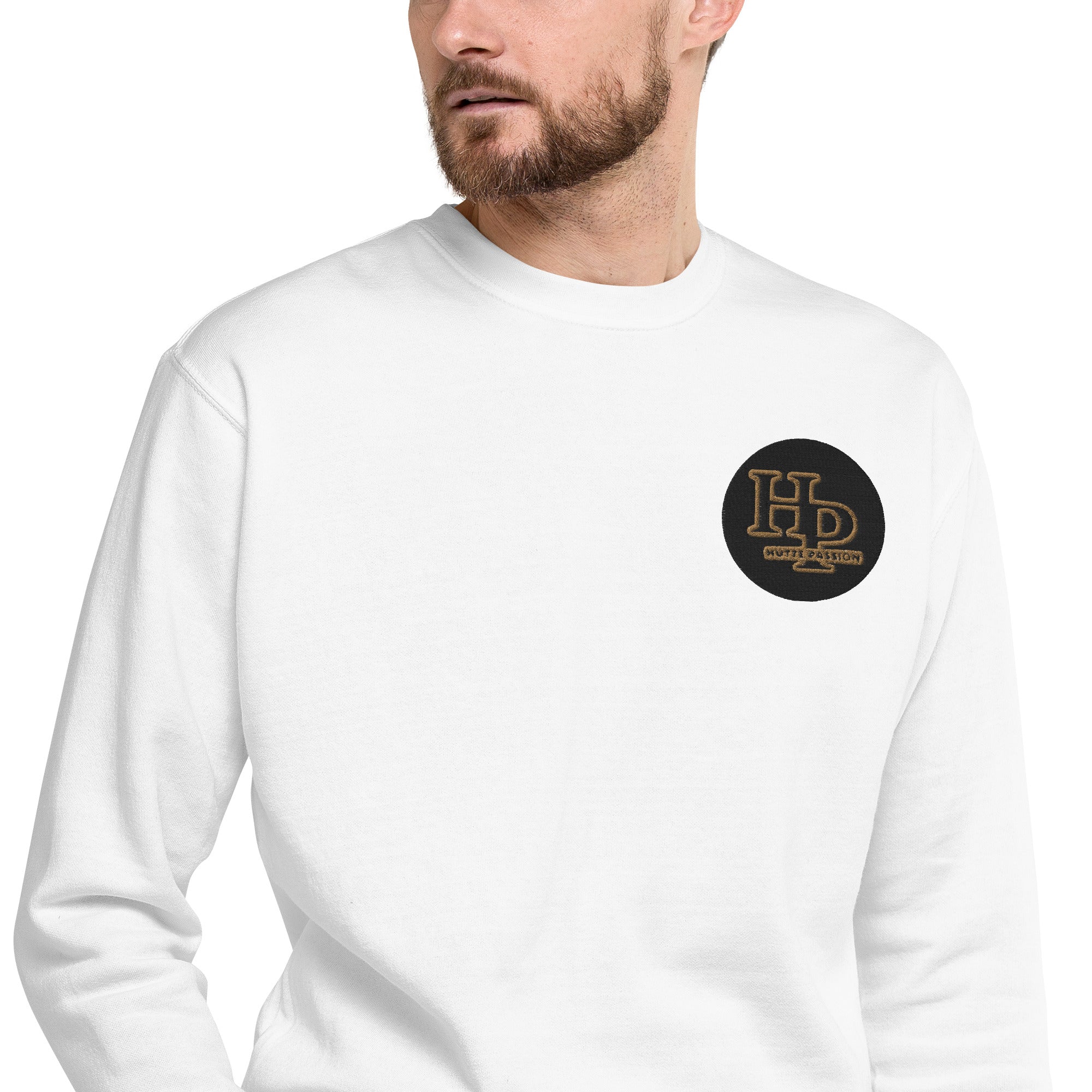 Collection Premium Ecusson : Sweat à col rond broderie plus poignet